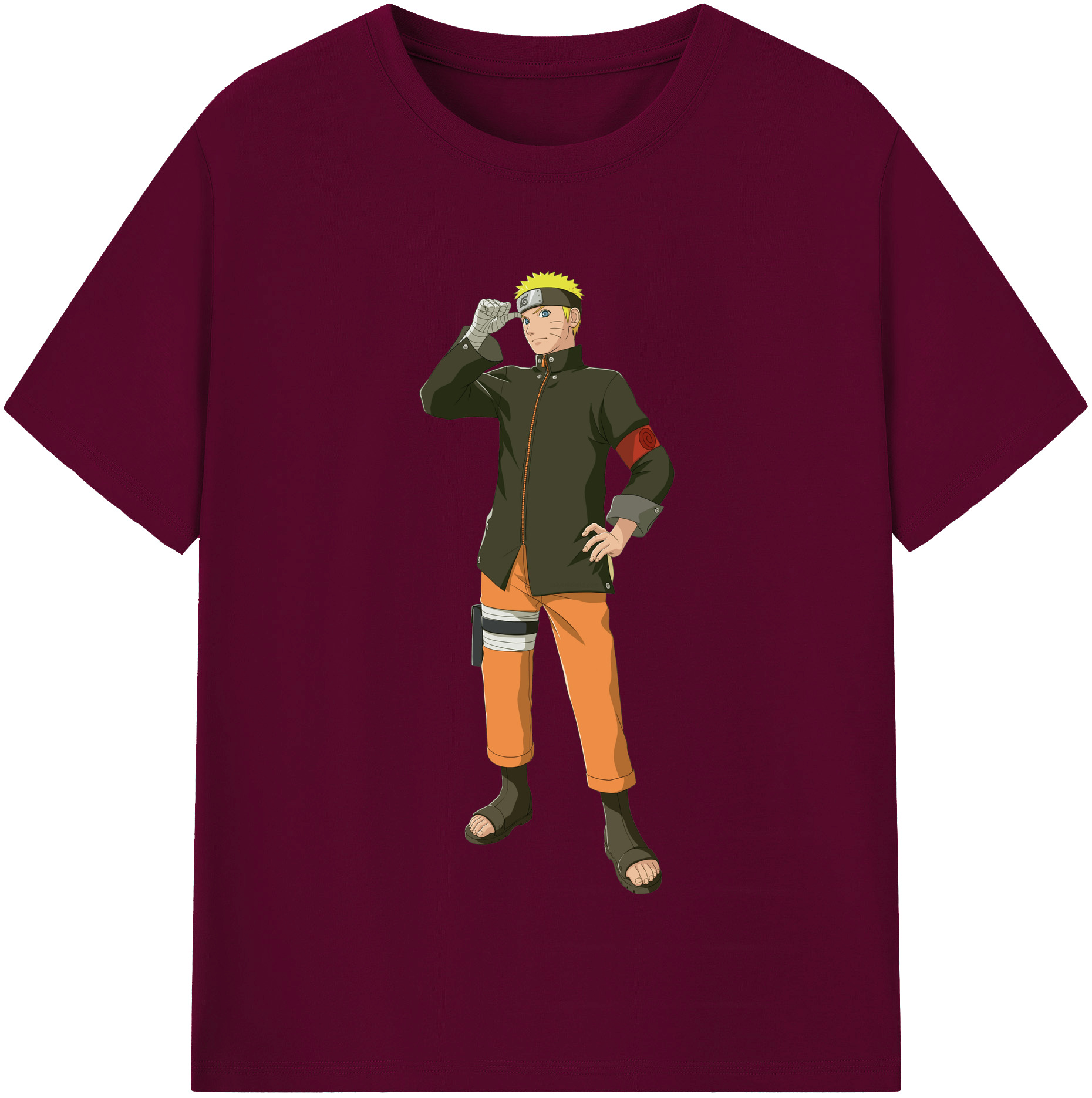 （画像用） NARUTO -ナルト- うずまき ナルト Uzumaki Naruto レディースカジュアルプリントTシャツ（綿100％）